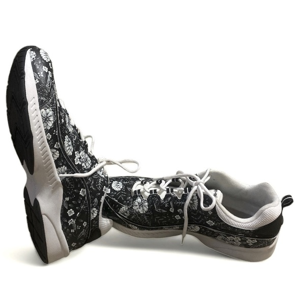EASY SPIRIT LEATHER Romy Floral Sneaker Women’s Size 11WW Romantic Floral Goth - Picture 6 of 11